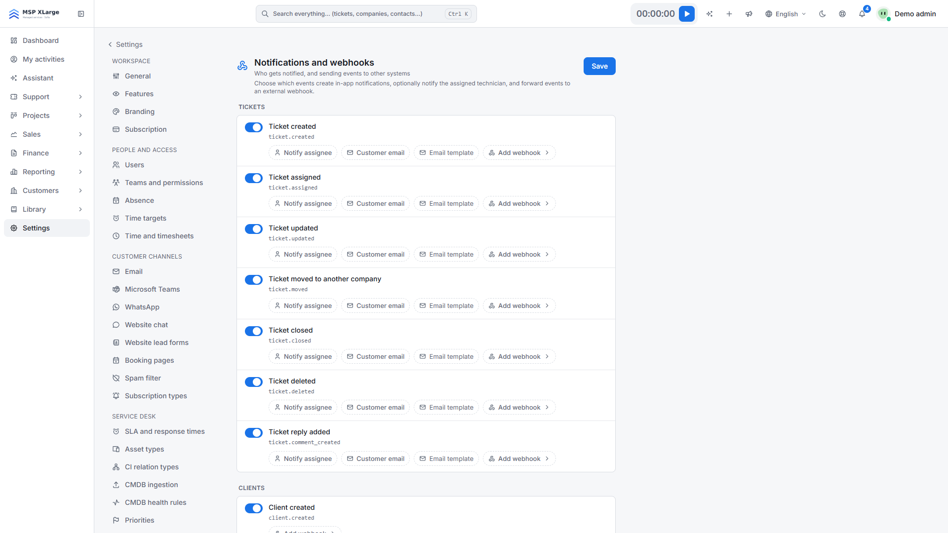 Ausgehende Webhooks in Xcellerate OPS einrichten