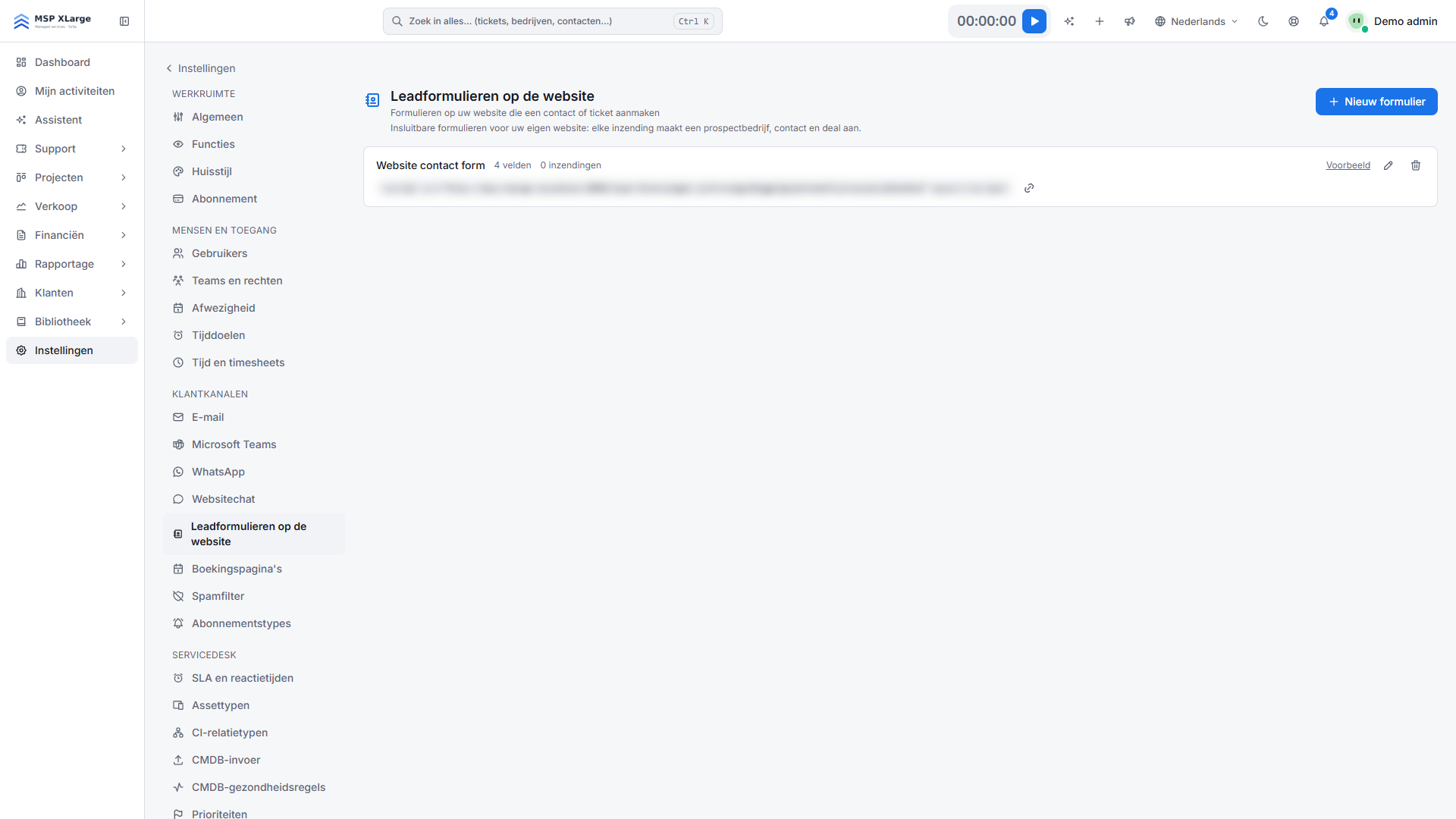Leadformulieren op je website koppelen aan Xcellerate OPS