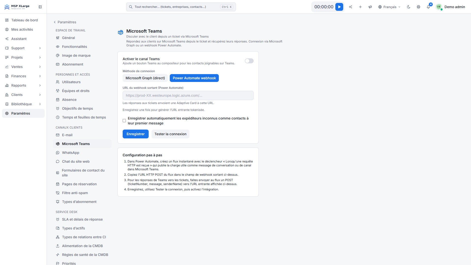 Connecter Microsoft Teams à Xcellerate OPS : répondre aux clients depuis le ticket