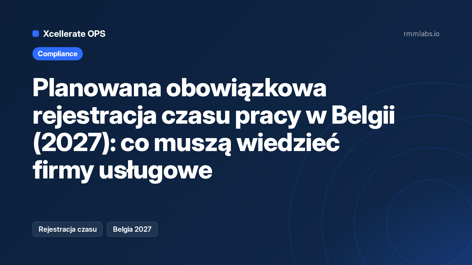 Planowana obowiązkowa rejestracja czasu pracy w Belgii (2027): co muszą wiedzieć firmy usługowe
